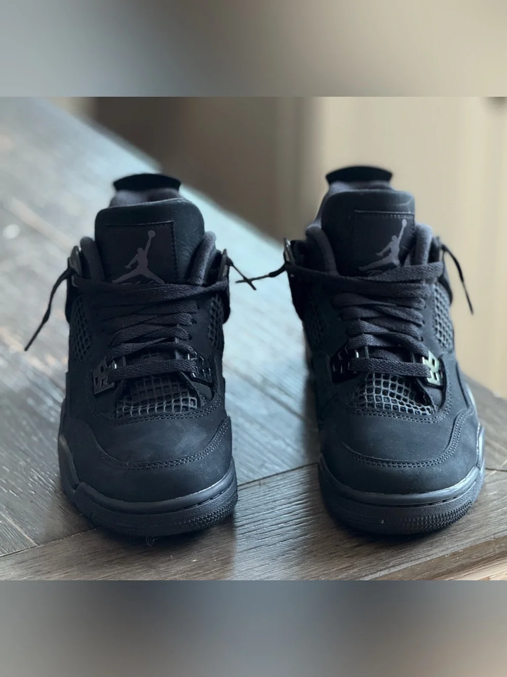 Air Jordan Retro 4 Black Cat 4.5Y no box like new worn 1-2x